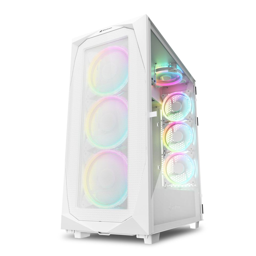 Sharkoon REV300 White Számítógépház - Fehér (4044951039593)