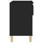 fekete szerelt fa cipősszekrény 70x36x60 cm