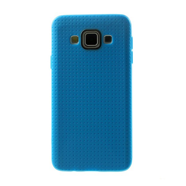 Szilikon telefonvédő (lyukacsos minta) KÉK [Samsung Galaxy A3 (2015) SM-A300F] (5996457521173)