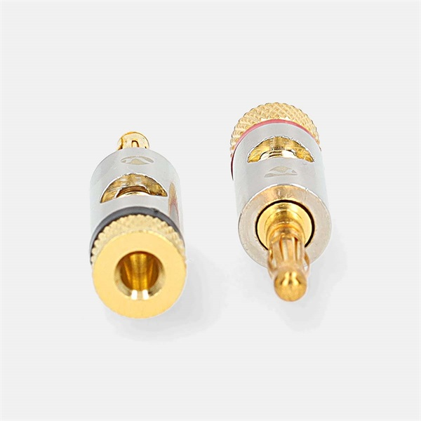Nedis Profigold CATB26900GD aranyozott fém banándugó, 2db/csomag (CATB26900GD)