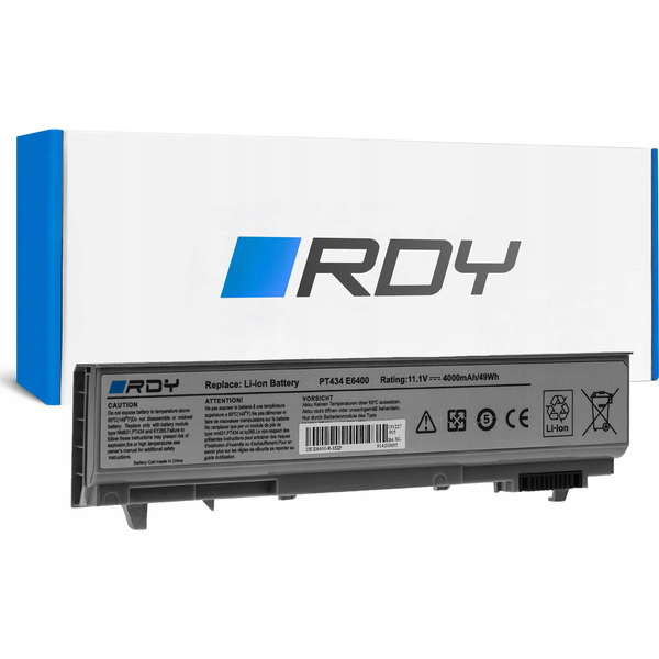 RDY PT434 W1193 akkumulátor Dell Latitude E6400, E6410, E6500, E6510, E6400 modellekhez DE09BRDY