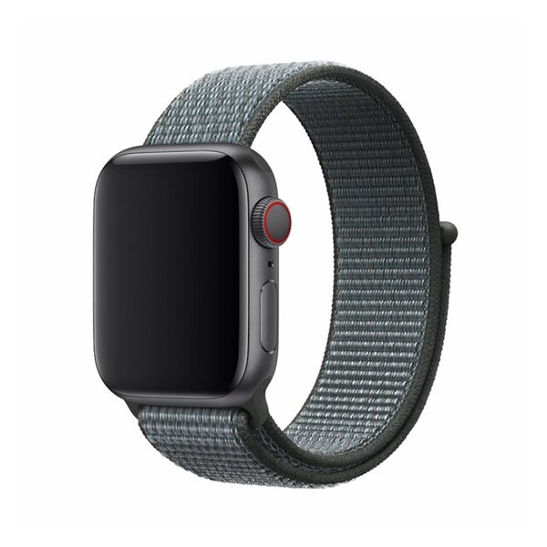 Apple Watch Series SE 44mm / Watch Series 6 44mm / Watch Series 5 44mm Devia deluxe sport3 резервна каишка (персонализиран размер, регулируема, текстилна) тъмно сива, DEC44S3318SG, опаковка на производителя