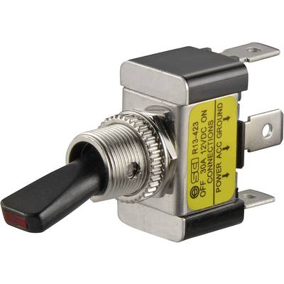 Gépjármű billenőkapcsoló 12 V/DC 30 A 1 x KI/BE Reteszelő TRU COMPONENTS TC-R13-423L piros (1587693)