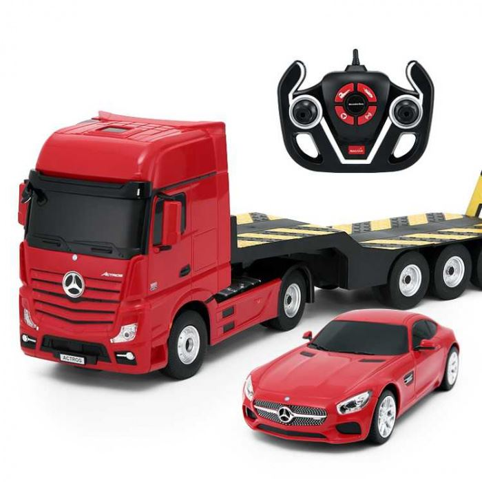 Rastar Mercedes-Benz Actros + AMG GT távirányítós autók (GRA3001) (GRA3001)