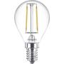 Philips 929001238695 E14 25W átlátszó meleg-fehér kisgömb alakú LED fényforrás
