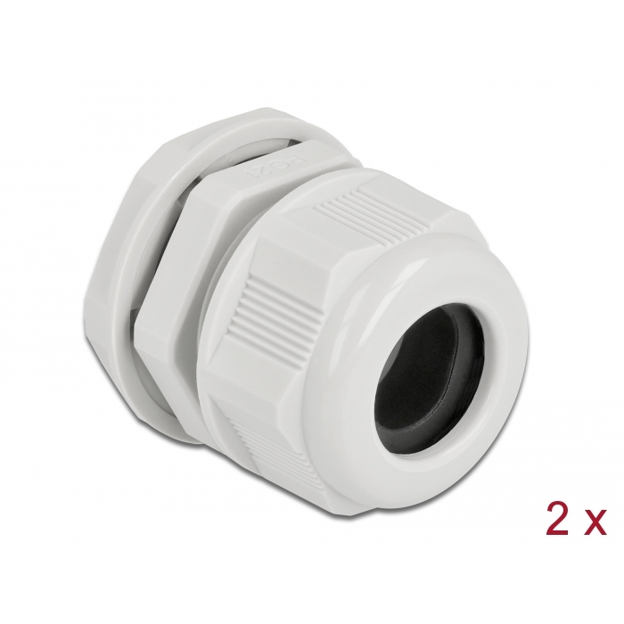 Delock Kábel tömszelence PG21 kerek kábelekhez 2 db. Szürke (60368) (60368)