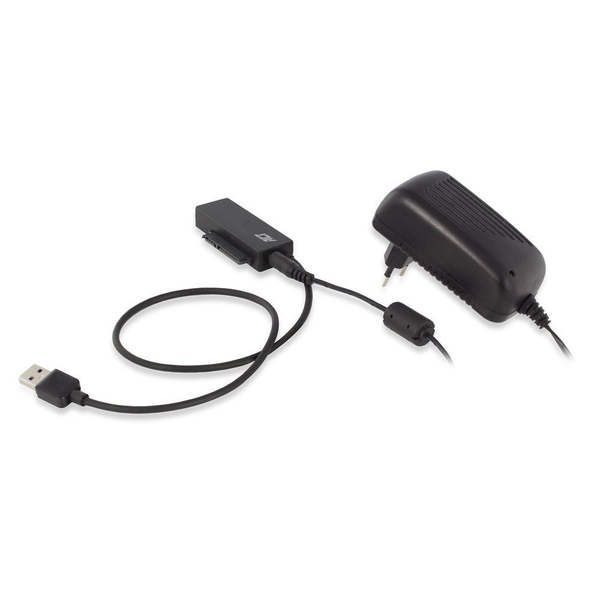 ACT AC1515 cambiador de género para cable 2.5/3.5" SATA USB A Negro