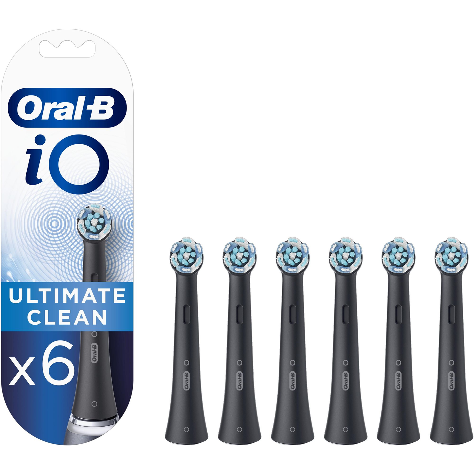 Oral-B iO Ultimate Clean pótfej, fekete, 6db (4210201428749)