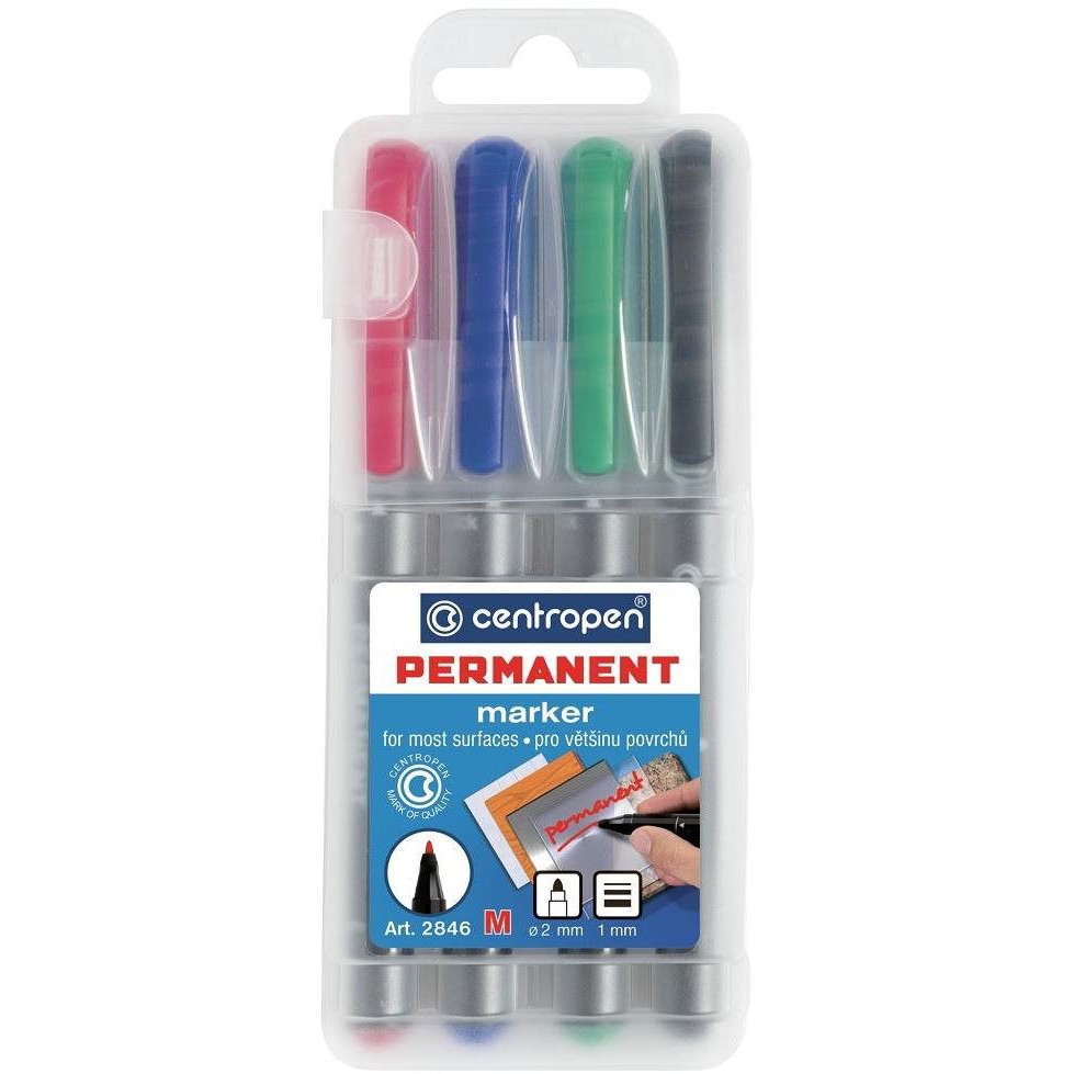 Centropen 2846/4 Marker szett, tokban (8595013612392)