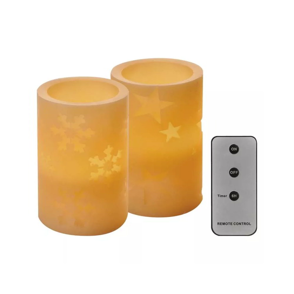 Emos DCCV14 LED Valódi viaszgyertya szett (2db) (DCCV14)