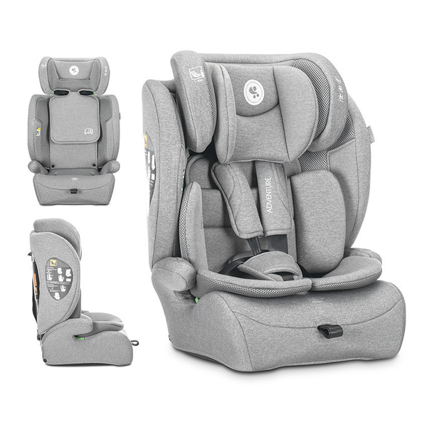 Lorelli Adventure autósülés i-Size 76-150cm - Grey (doboz nélküli)