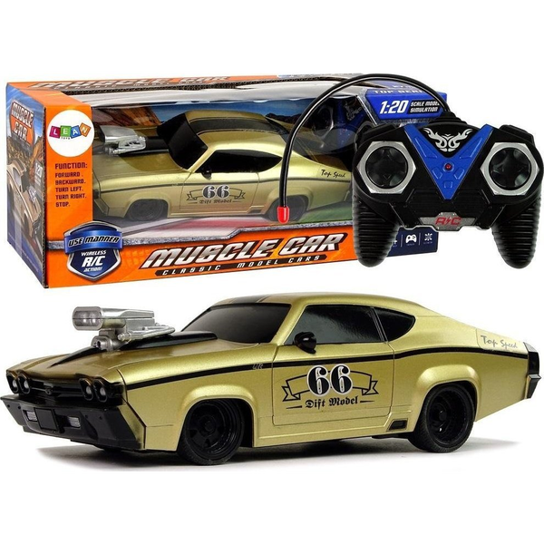LeanToys Auto sportowe zdalnie sterowane 1:20 złote