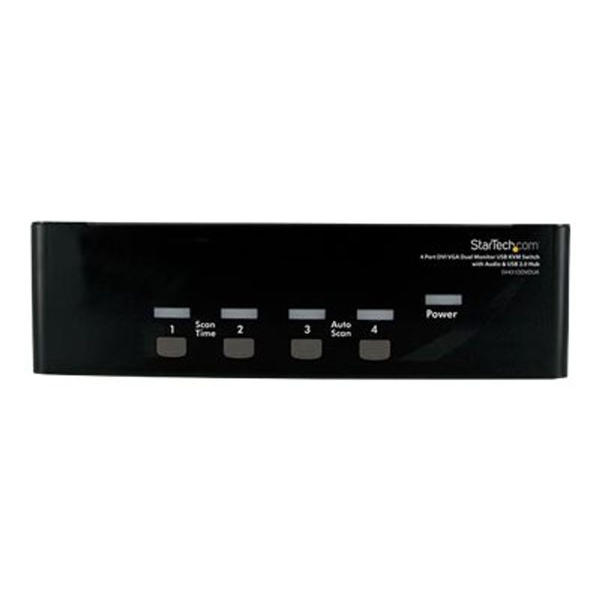 StarTech.com SV431DDVDUA KVM превключвател Черен