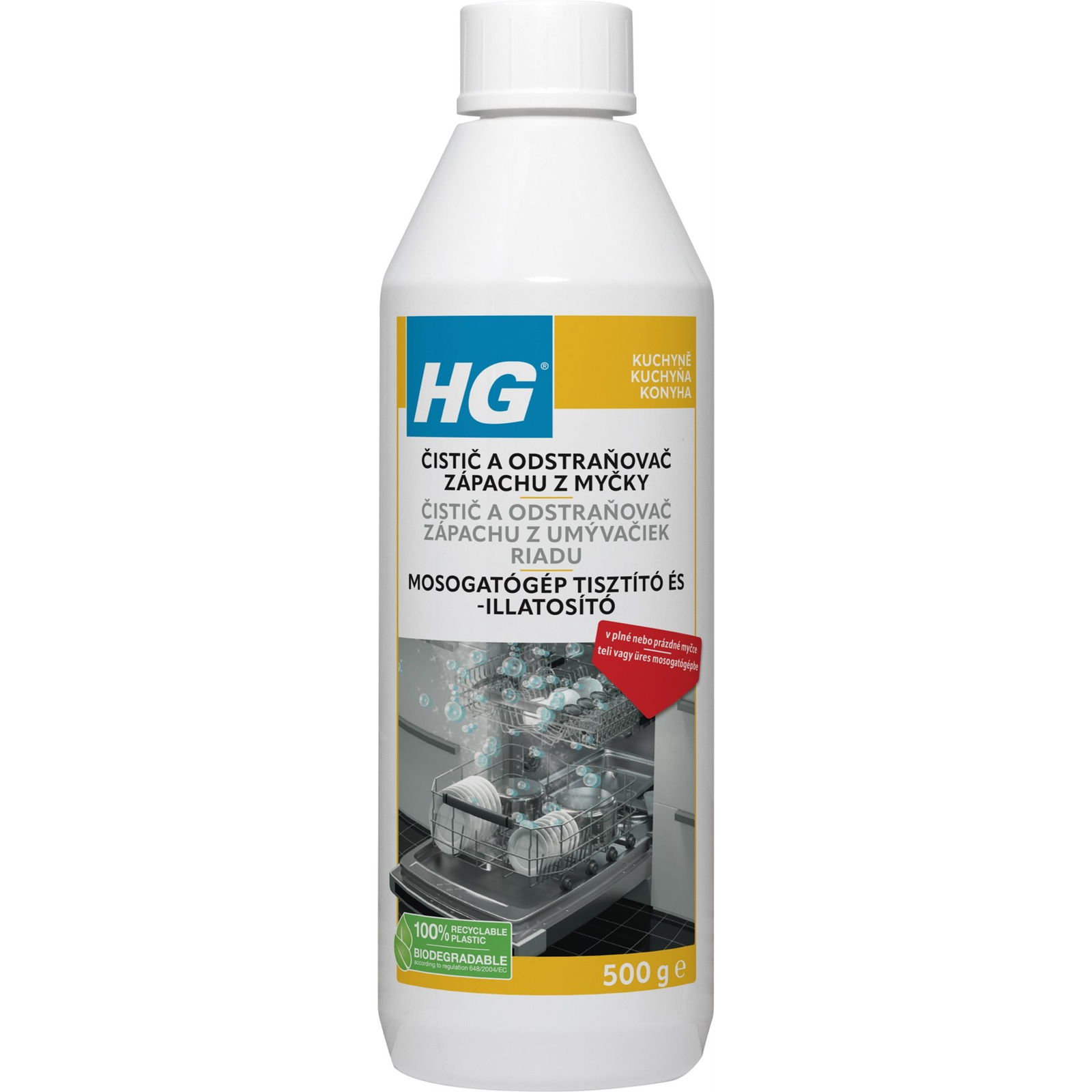 HG mosogatógép tisztító és szagtalanító, 500 ml (8711577215408)