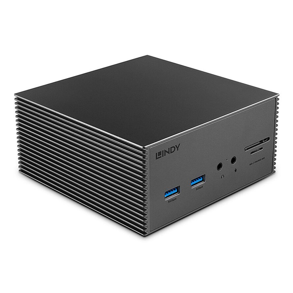 Lindy 43378 dockingstation Ledningsført USB 3.2 Gen 2 (3.1 Gen 2) Type-C Grå