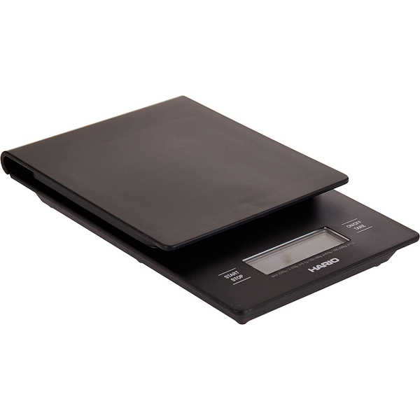 Кухненска везна Hario, С вграден таймер, Захранва се с 2 батерии AAA