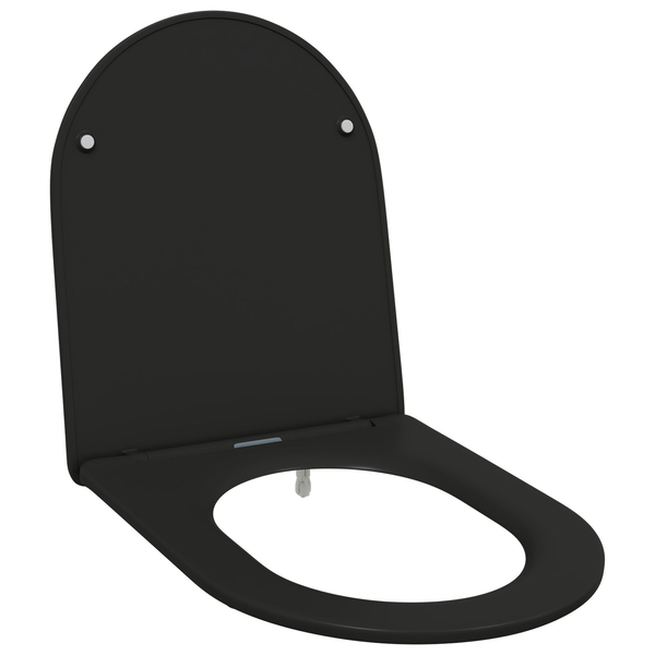 Gyorsan Rögzíthető WC Ülőke Puha Zárással - Duroplast, Fekete