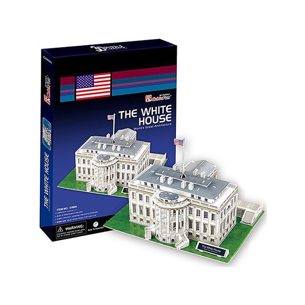 3D puzzle Fehér Ház 64 db-os CubicFun