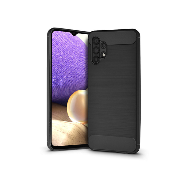 Samsung A326B Galaxy A32 5G силиконов гръб - Carbon - черен (PT-6009)