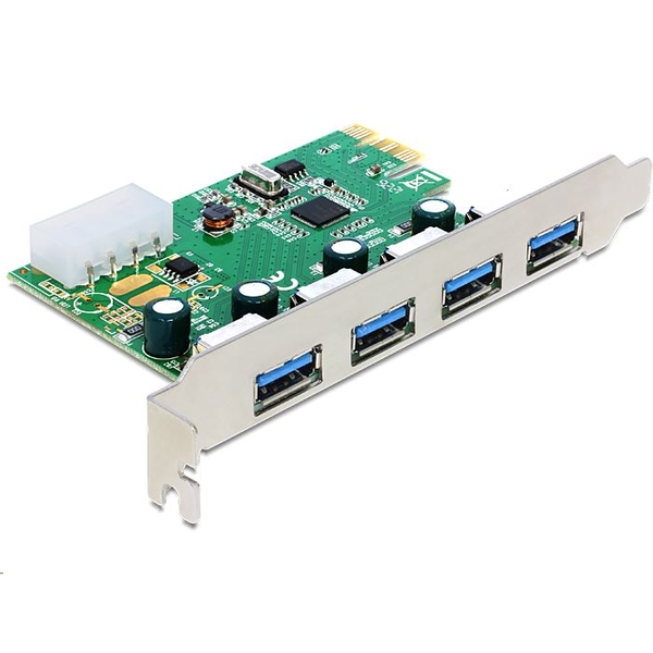 PCI Express karta -> USB 3.0 4-port NEC Low