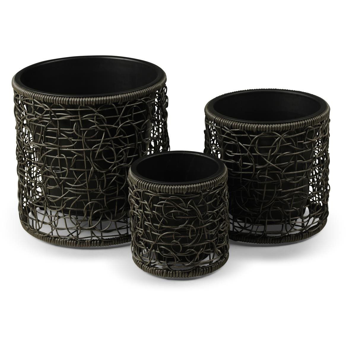 NOELA TILLBURG Virágcserép 3 db 43 cm+34 cm+26 cm (20177)