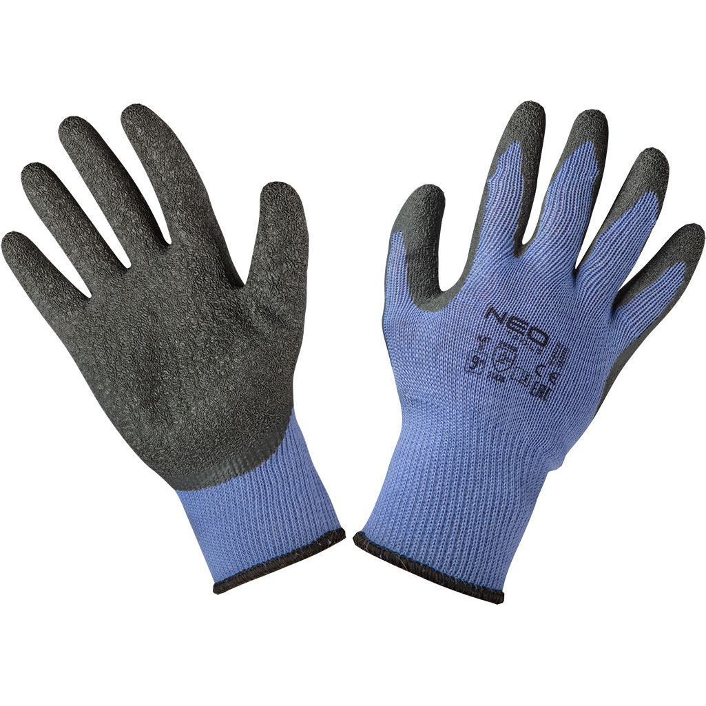 NEO 97-640-9 Munkakesztyű, Latex Bevonatú Pamut Poliészterrel, 2143X, 9