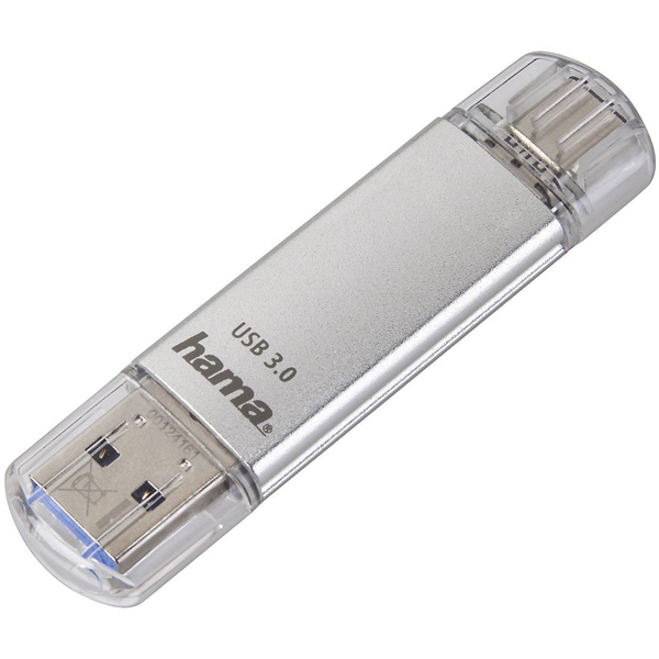 Hama C-Laeta unità flash USB 64 GB USB Type-A / USB Type-C 3.2 Gen 1 (3.1 Gen 1) Argento