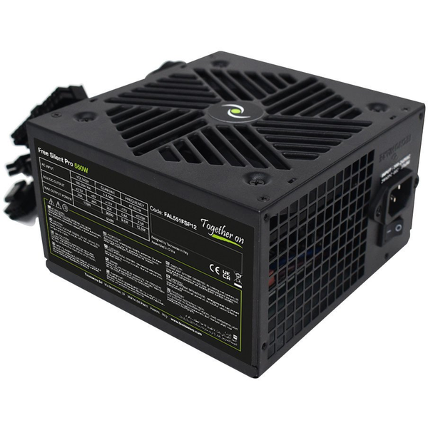 Tecnoware 550W tápegység, 120 mm-es ventilátorral, fekete