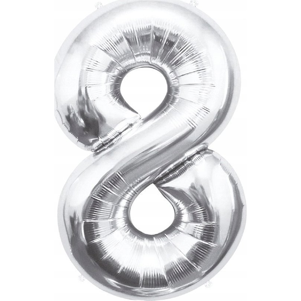 Fólia Lufi - 85 cm, 8-as, Ezüst