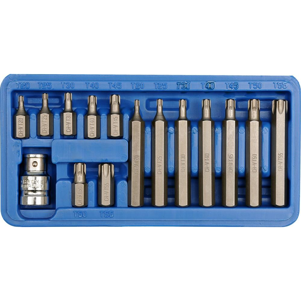 VOREL 15 db CrV TORX bitkészlet (5906083665806)