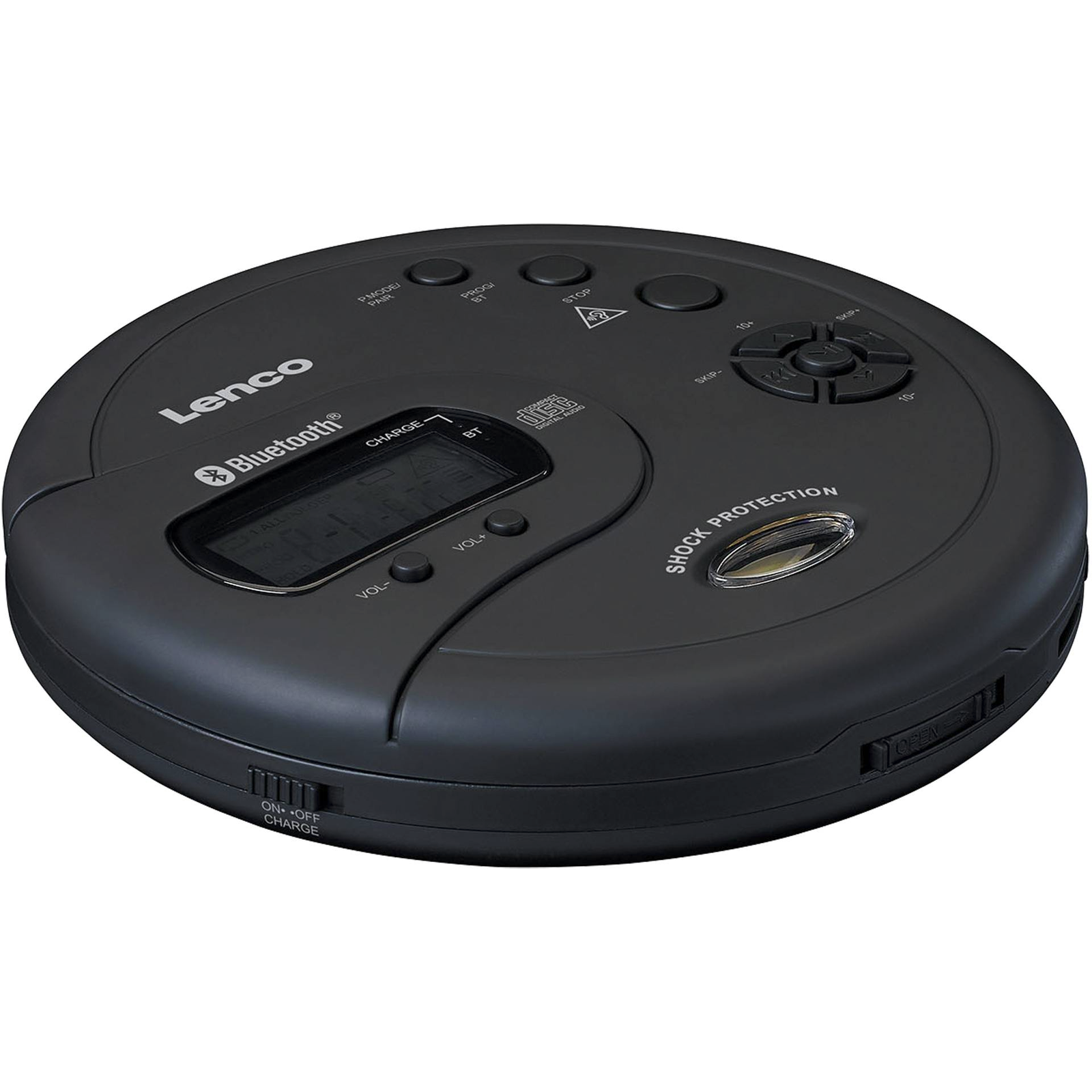 Lenco CD-300 Discman Hordozható CD lejátszó - Fekete (CD-300SCHWARZ)