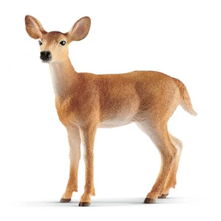 Schleich fehérfarkú szarvastehén figura (14819) (sch14819)