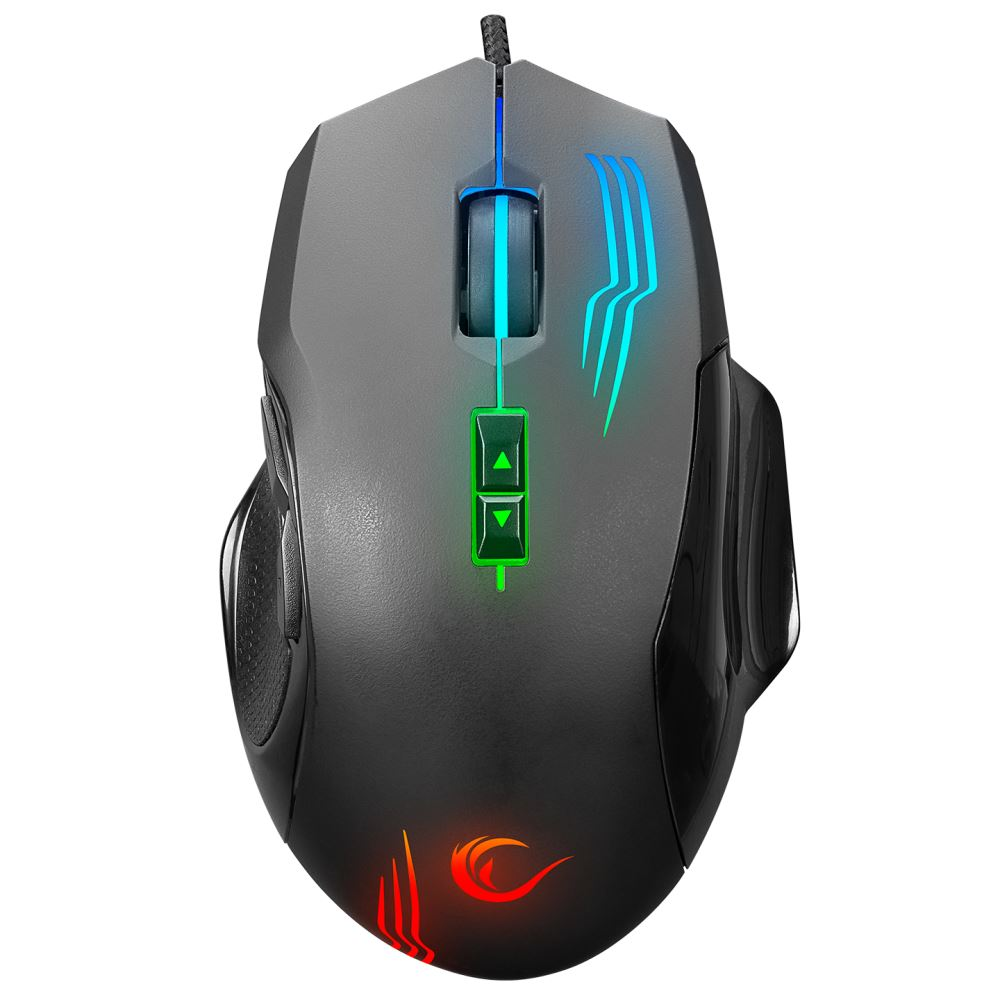 Rampage SMX-G38 CLAW Gaming egér 7200 DPI fekete