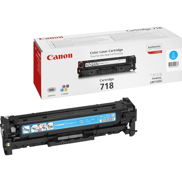 Canon CRG-718 C tonerpatron 1 stk Original Blå