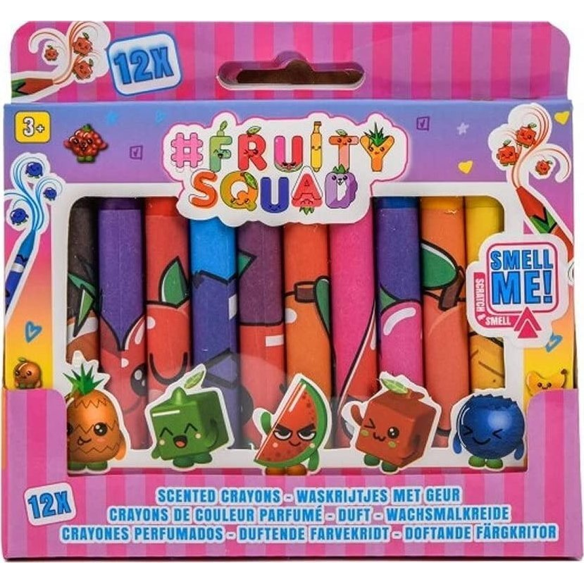 Canenco Fruitysquad Illatos Zsírkréták, 12 db (8712916603542)