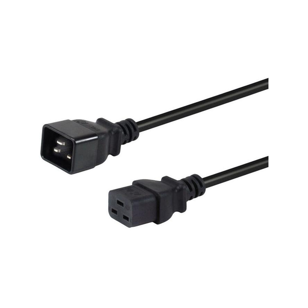 Equip 112131 cabo de energia Preto 3 m IEC C20 IEC C19