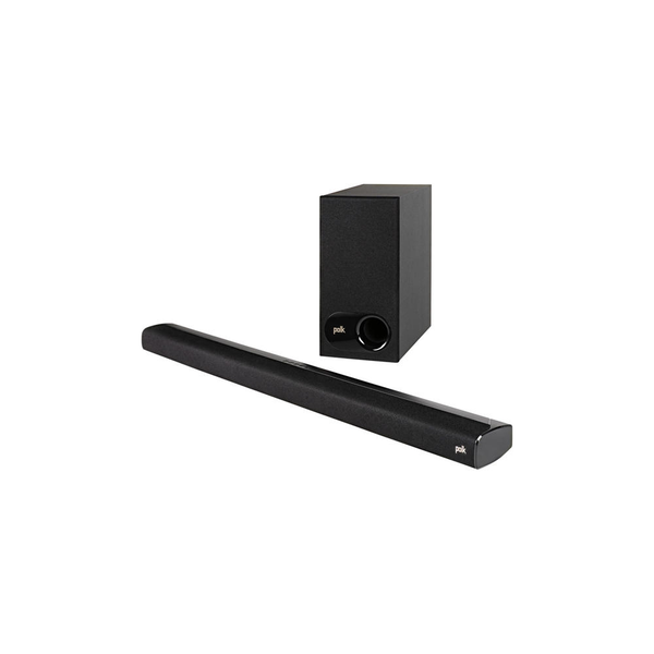 Soundbar Polk Audio SIGNA S2, Subwoofer wireless, Bluetooth, HDMI ARC, Polk VoiceAdjust, 200W, Negru