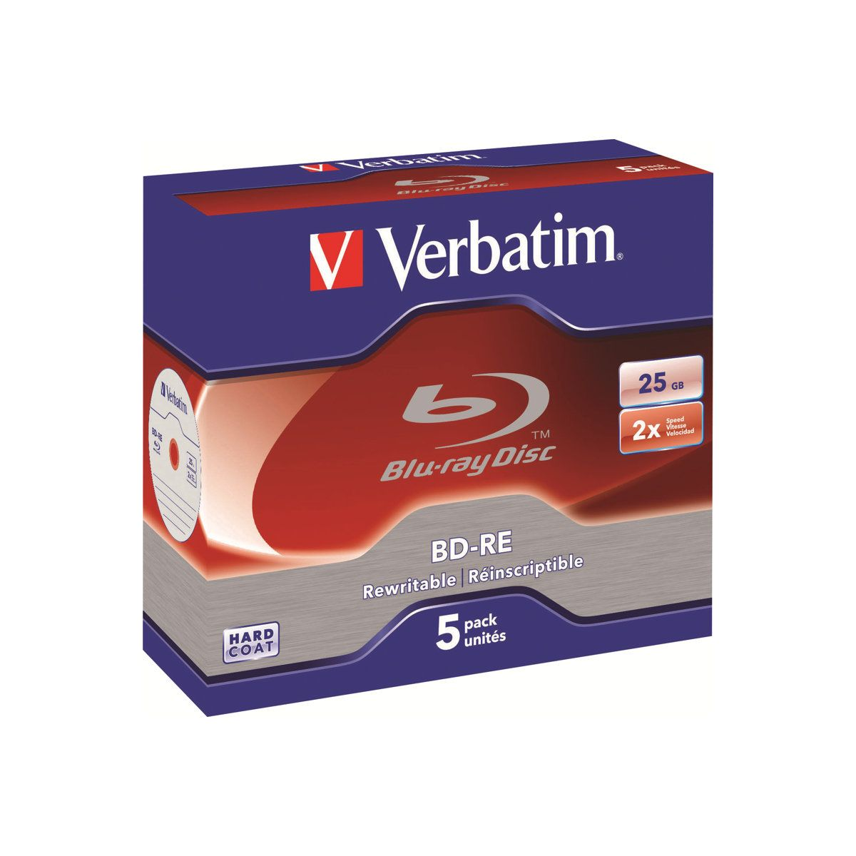 Verbatim 43615 prázdný Blu-Ray disk BD-RE 25 GB 5 kusů (43615)