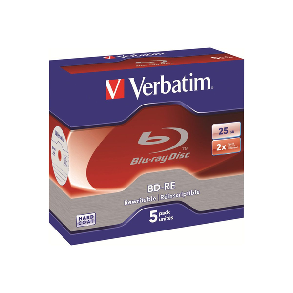Verbatim 43615 blank Blu-ray disk BD-RE 25 GB 5 stk