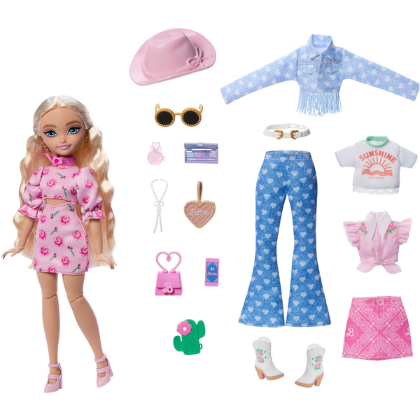 MATTEL Barbie Dream Besties Malibu Fesztiváli megjelenés kiegészítőkkel
