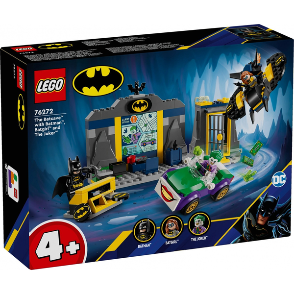 LEGO SUPER HEROES Batmanova jeskyně s Batmanem, Batgirl a Jokerem 76272
