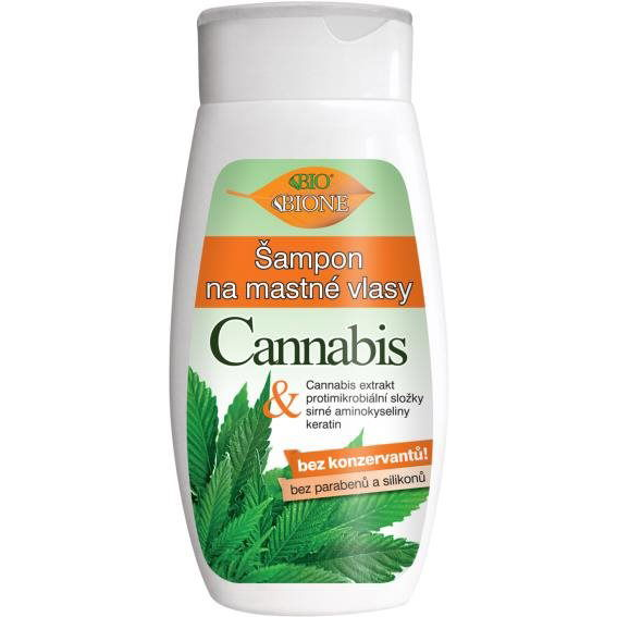 BIONE COSMETICS Bio Cannabis Sampon zsíros hajra 260 ml (8595061615833)