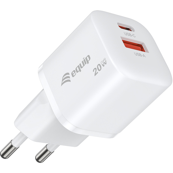 Equip 245536 Caricabatterie per dispositivi mobili Universale Bianco AC Ricarica rapida Interno