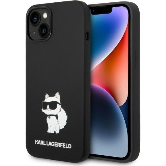 Karl Lagerfeld Liquid Choupette NFT szilikon hátlap tok Apple iPhone 14 Plus, fekete (KLD1278)