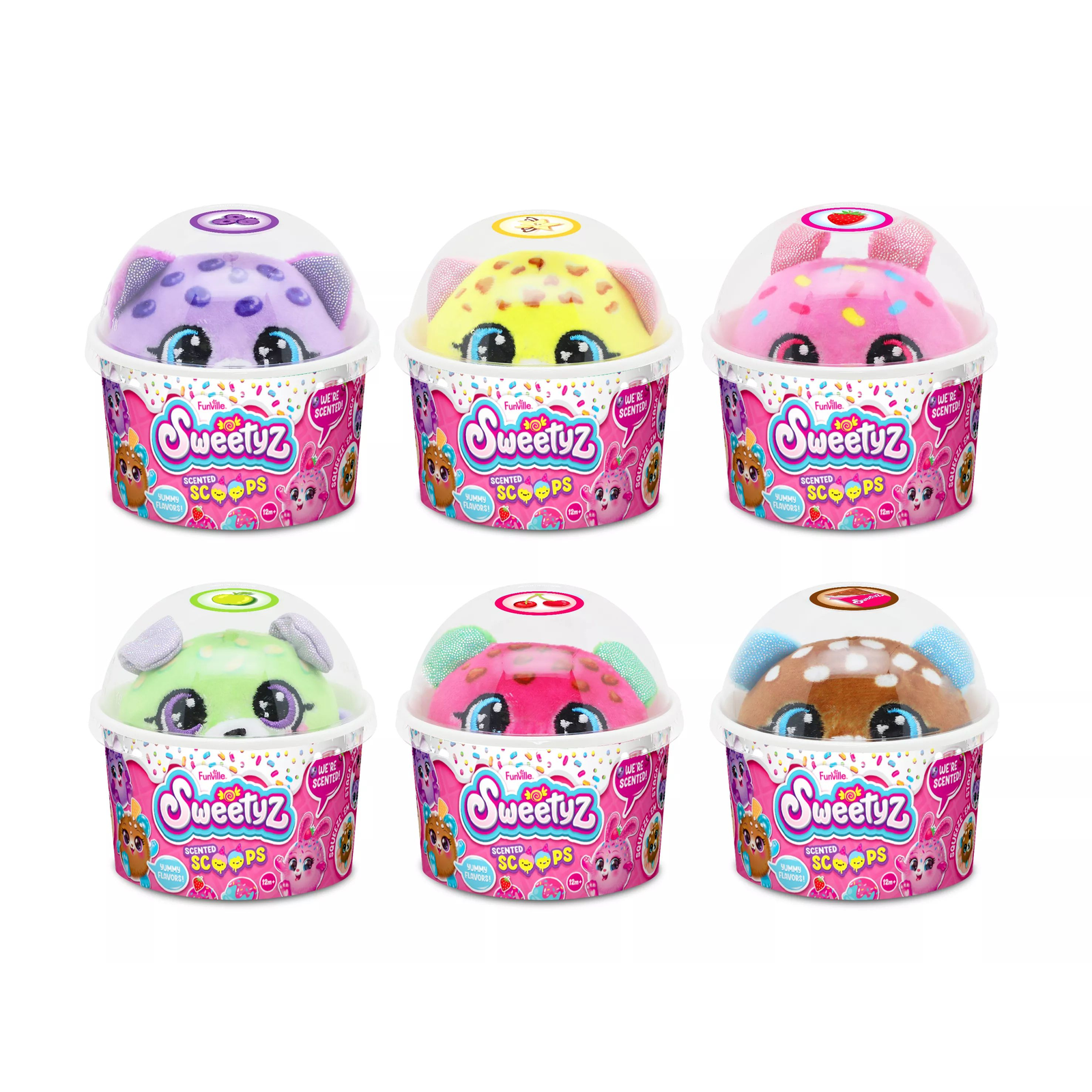 Funville Sweetyz Cukorfalat fagyikehelyben illatos plüssfigura 9 cm - Többféle (81074)