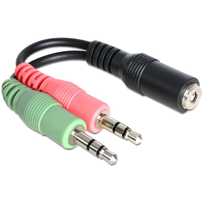 Delock jack anya 3.5 mm > 2 x jack apa adapter (65459) (65459)