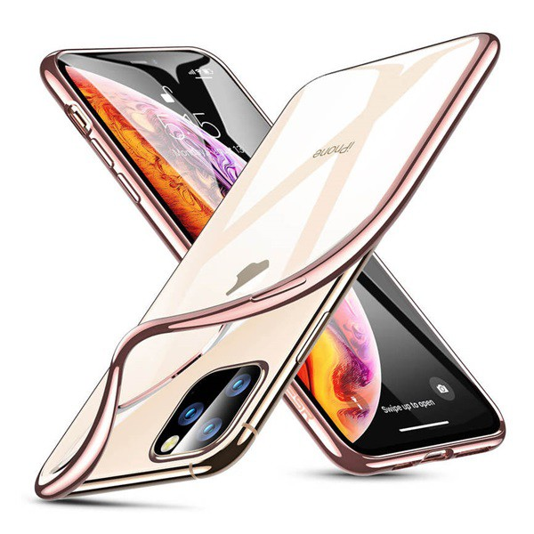 ESR ESSENTIAL CROWN szilikon telefonvédő (közepesen ütésálló) ROZÉARANY [Apple iPhone 11 Pro] (5996457917532)