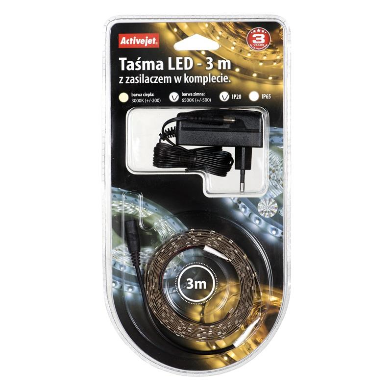 Activejet AJE-180L3528WCI LED szalag 3 m - Hideg fehér (AJE-180L3528WCI)