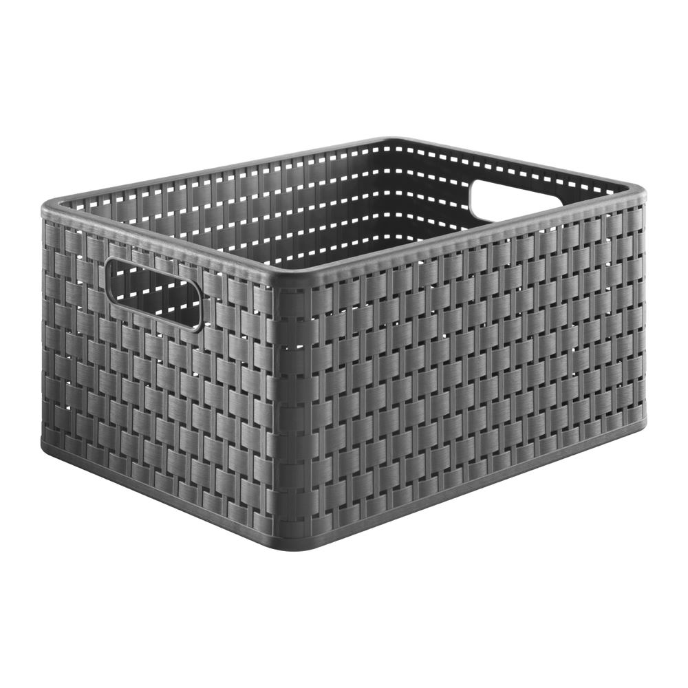 Rotho Country műanyag tároló doboz A4/18 liter antracit (1115308853) (Rotho1115308853)