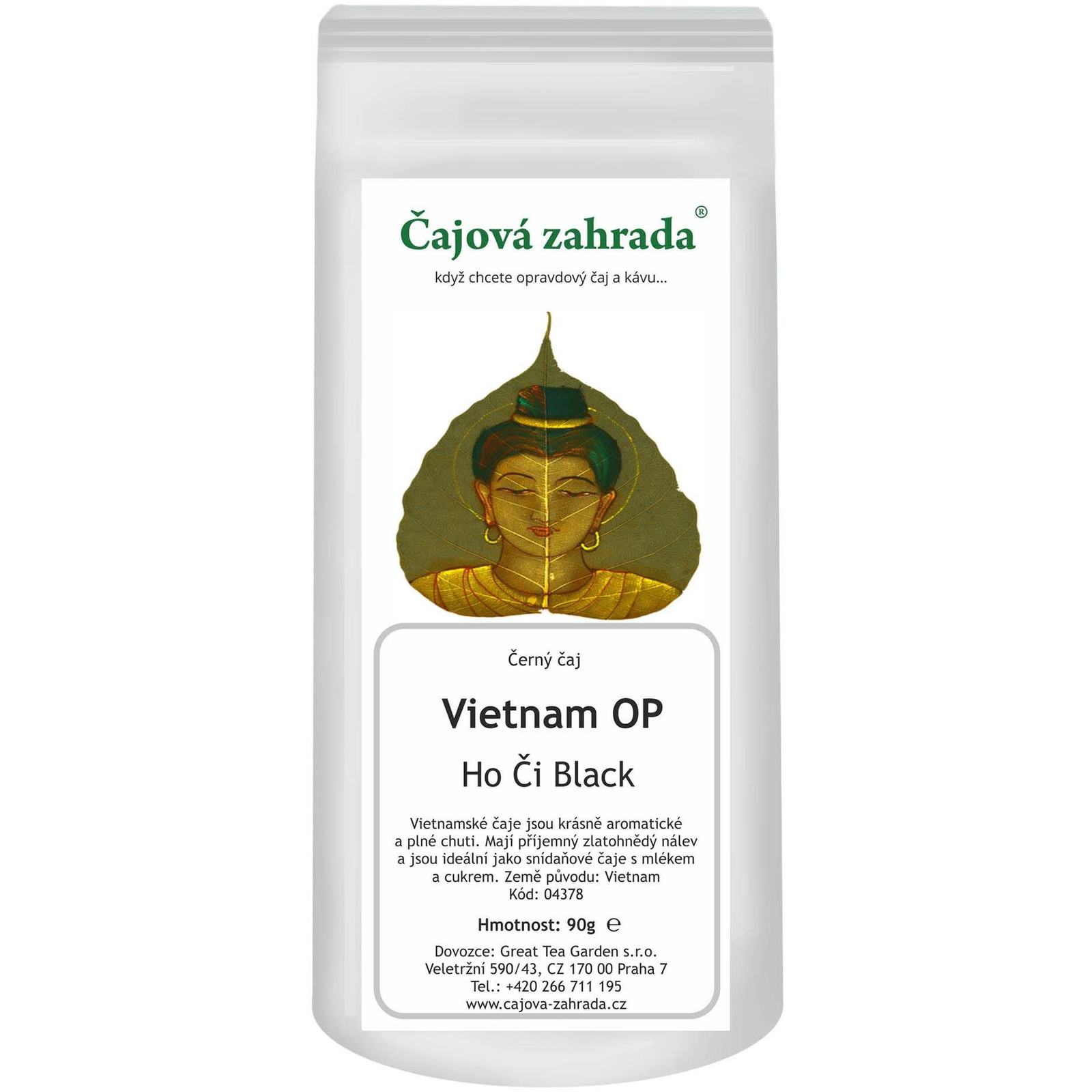 Tea Garden Vietnam OP Ho Chi Black - black tea, 90g (4378)